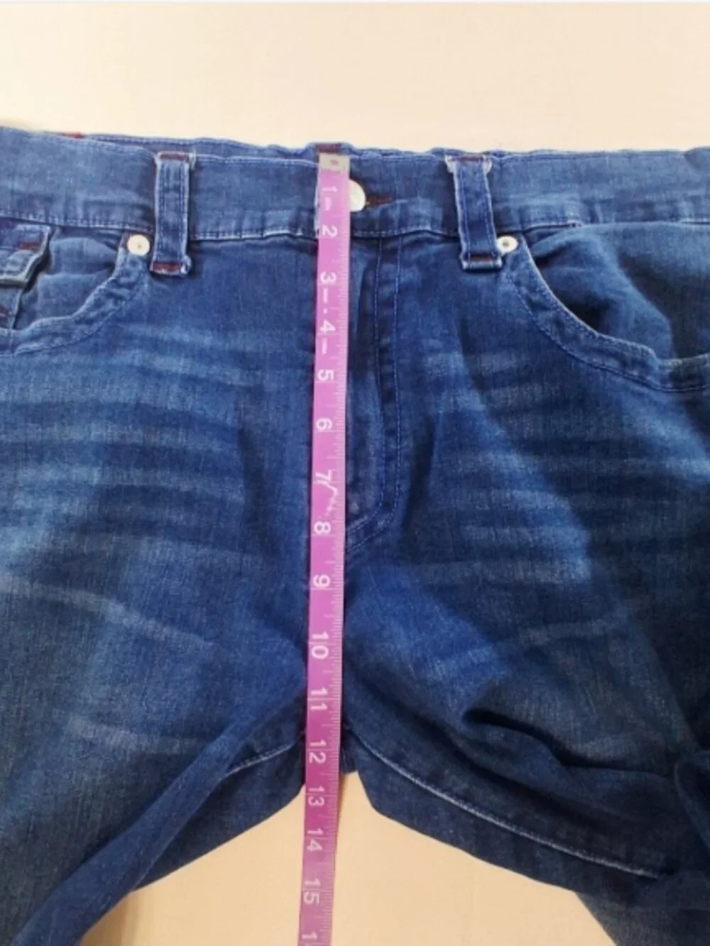 True Religion Jeans Mens 40(fits 42x34) Geno Relaxed Slim SN Flap Pockets